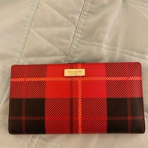 Kate Spade plaid wallet